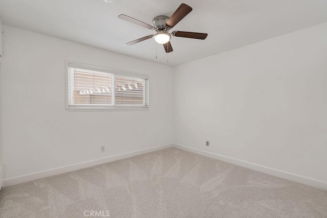 3238 N Hartman St, Orange, CA 92865 - empty room featuring light colored carpet, baseboards, and ceiling fan