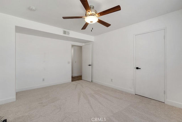 3238 N Hartman St, Orange, CA 92865 - unfurnished bedroom with carpet floors, baseboards, and ceiling fan