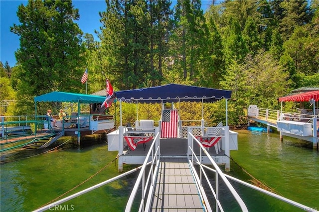 27844 Greenway Dr, Lake Arrowhead, CA 92352 - dock featuring a water view