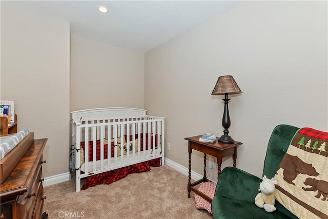 27844 Greenway Dr, Lake Arrowhead, CA 92352 - carpeted bedroom featuring baseboards and recessed lighting