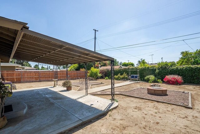 view of patio / terrace with a fenced backyard