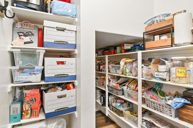 view of storage area