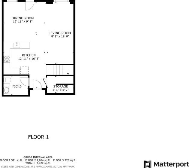 1310 Santa Liza Ave Unit 8, Chula Vista, CA 91913 - floor plan / room layout