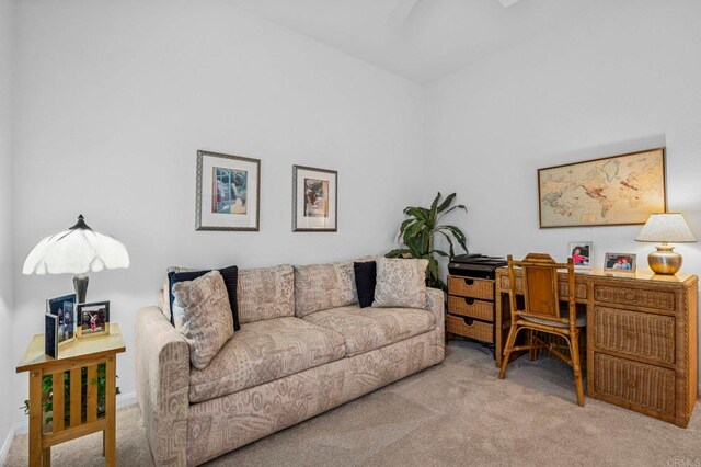 7256 Surfbird Cir, Carlsbad, CA 92011 - living room with carpet floors and a desk