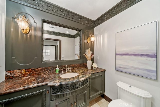 7 Ocean Heights Dr, Newport Coast, CA 92657 - half bathroom with vanity and toilet