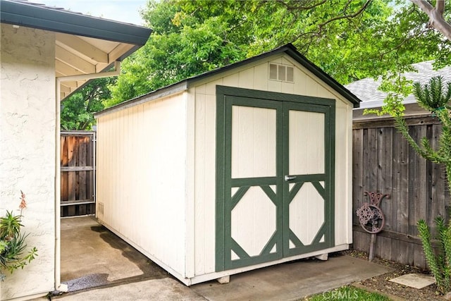 156 Greenfield Dr, Chico, CA 95973 - view of shed featuring a fenced backyard