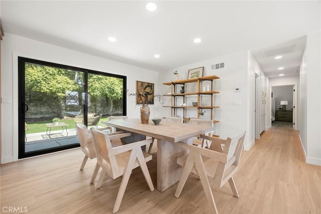 4732 Tucana St, Yorba Linda, CA 92886 - dining space featuring light wood-style flooring, recessed lighting, and baseboards