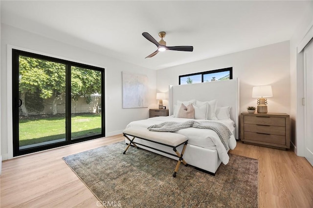 4732 Tucana St, Yorba Linda, CA 92886 - bedroom featuring wood finished floors, a ceiling fan, and baseboards