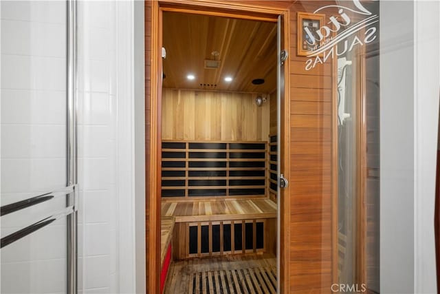 11954 Mayfield Ave Unit 3, Los Angeles, CA 90049 - relaxing sauna / steam room featuring recessed lighting