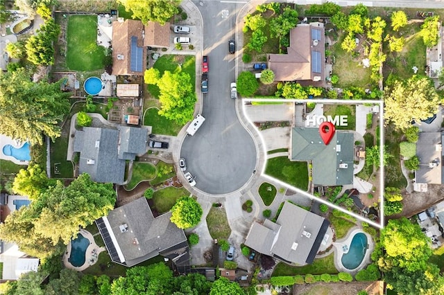 788 Marcia Ct, Chico, CA 95973 - aerial view of residential area featuring property boundaries highlighted