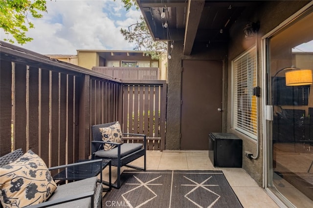view of patio with fence