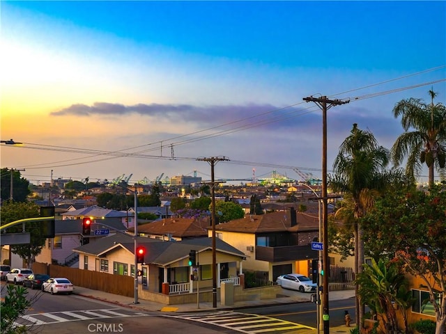 2217 S Gaffey St, San Pedro, CA 90731 - view of asphalt street with curbs, street lighting, and sidewalks