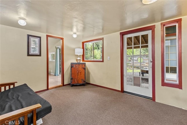 5338 Deception River Rd, Chico, CA 95928 - bedroom with access to outside, carpet, and baseboards