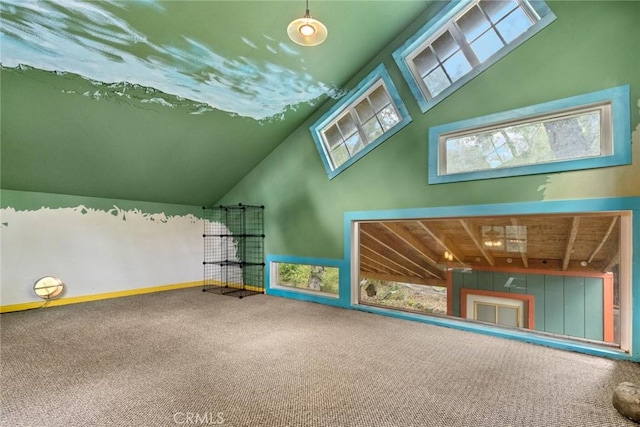 5338 Deception River Rd, Chico, CA 95928 - additional living space featuring carpet floors, a high ceiling, and baseboards