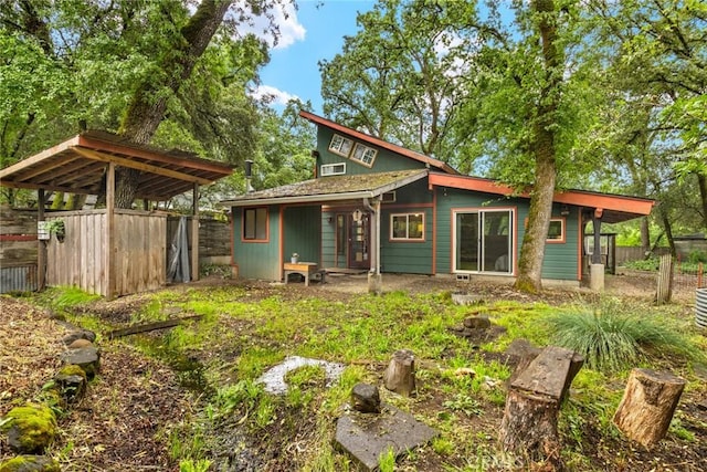5338 Deception River Rd, Chico, CA 95928 - back of house with fence and french doors