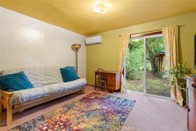 5338 Deception River Rd, Chico, CA 95928 - carpeted living area with a wall unit AC