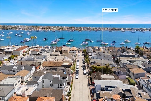 121 Onyx Ave, Newport Beach, CA 92662 - aerial view of residential area featuring a nearby body of water