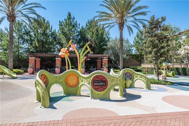 135 Neptune, Irvine, CA 92618 - view of jungle gym featuring a pergola