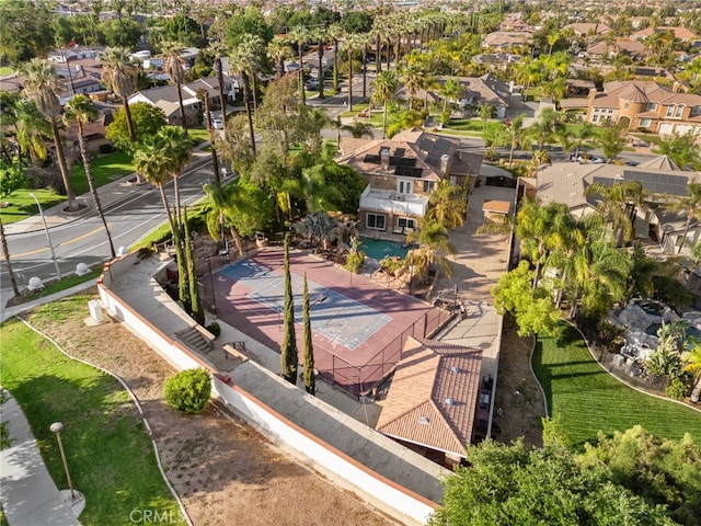 aerial perspective of suburban area
