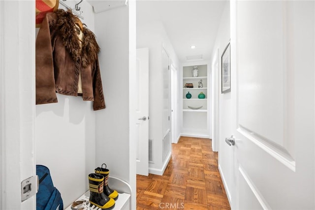 810 W Rte 66, Glendora, CA 91740 - hallway with built in shelves and recessed lighting
