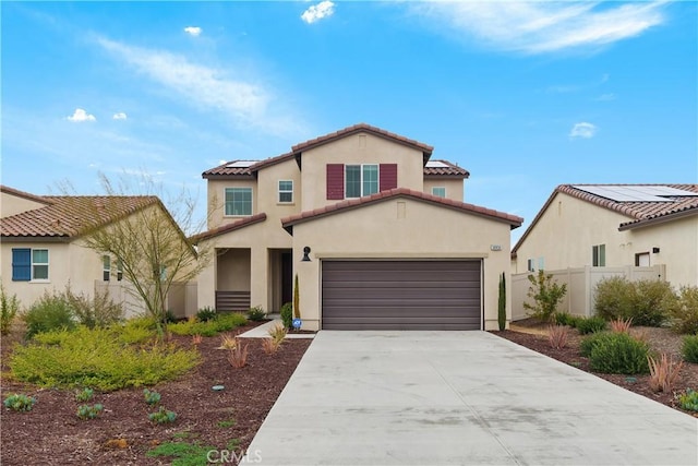 36936 Buccella Ln, Beaumont, CA 92223 - mediterranean / spanish house with stucco siding, driveway, and a tiled roof