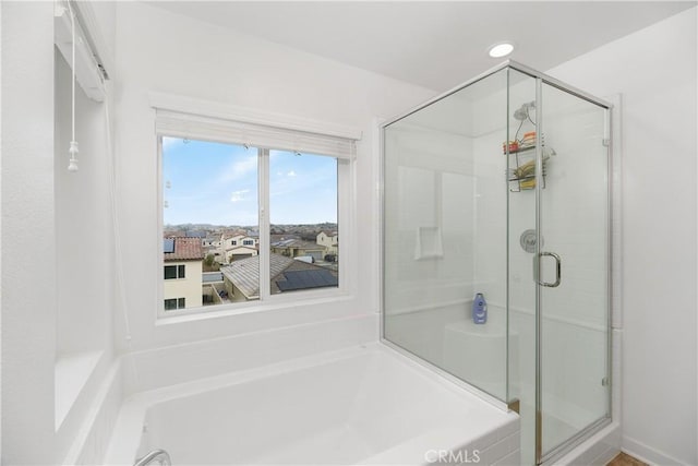 36936 Buccella Ln, Beaumont, CA 92223 - full bathroom with a stall shower and a garden tub