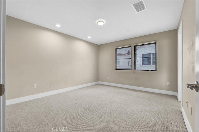547 N Wilson Ave Unit 2, Pasadena, CA 91106 - empty room with carpet flooring, baseboards, and recessed lighting