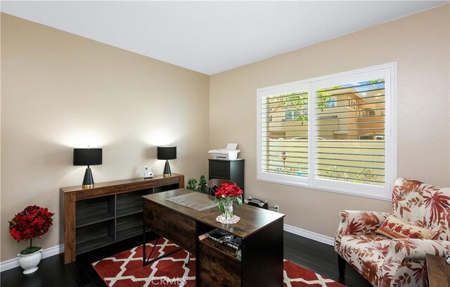 5126 E Paddington Ct Unit F, Orange, CA 92867 - office space featuring baseboards and dark wood-style flooring