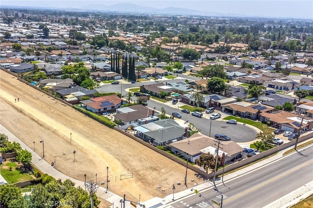 9914 Albany Ave, Rancho Cucamonga, CA 91701 - aerial perspective of suburban area with a mountainous background
