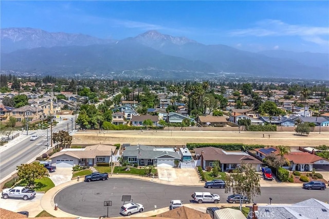 9914 Albany Ave, Rancho Cucamonga, CA 91701 - aerial view of residential area featuring mountains