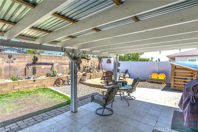 9914 Albany Ave, Rancho Cucamonga, CA 91701 - fenced backyard featuring a patio area
