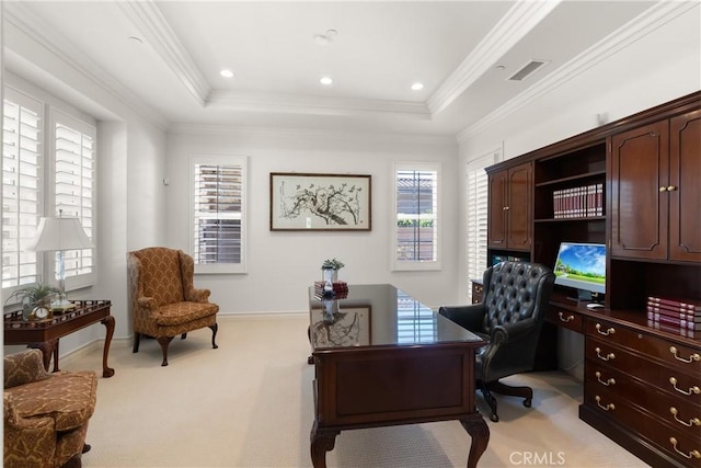 27371 Via Priorato, San Juan Capistrano, CA 92675 - office space featuring light carpet, plenty of natural light, and crown molding