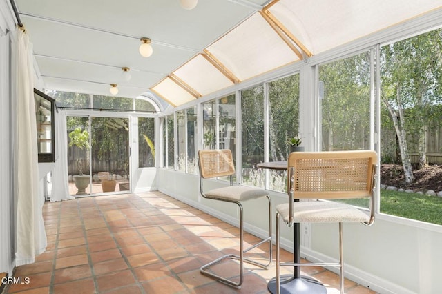 2426 Warbler Ave, Ventura, CA 93003 - unfurnished sunroom with vaulted ceiling