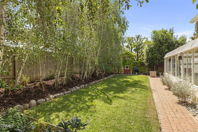 2426 Warbler Ave, Ventura, CA 93003 - view of yard featuring an outdoor structure and a greenhouse