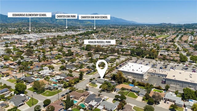 180 N De Lay Ave, Covina, CA 91723 - bird's eye view of a mountain backdrop