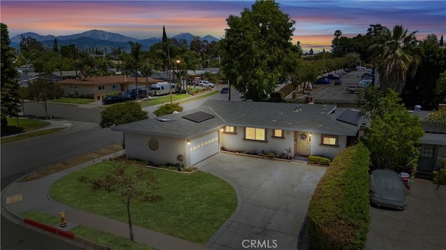 180 N De Lay Ave, Covina, CA 91723 - aerial view at dusk of a mountain view