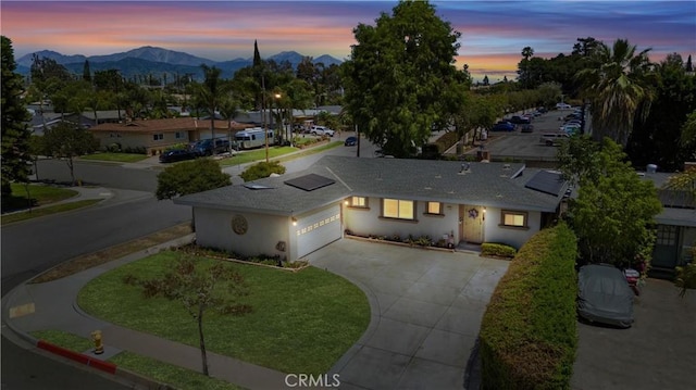 180 N De Lay Ave, Covina, CA 91723 - aerial view at dusk of a mountain view