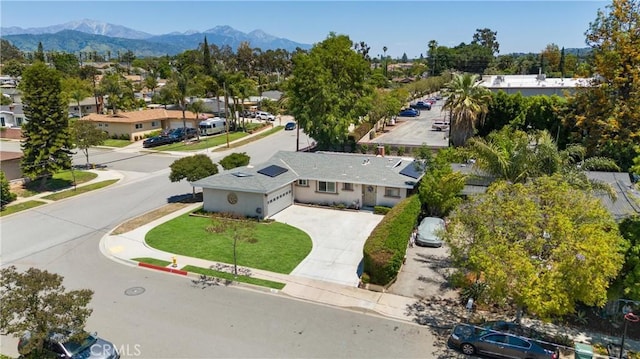 180 N De Lay Ave, Covina, CA 91723 - aerial perspective of suburban area featuring a mountain backdrop