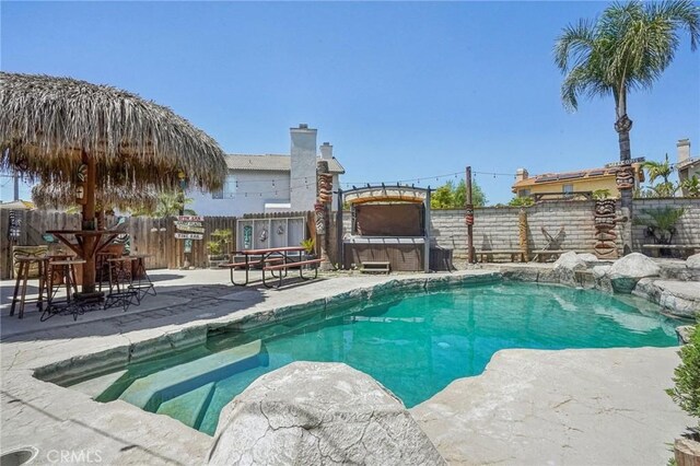 3723 Pinto Pl, Ontario, CA 91761 - view of pool featuring a fenced backyard and a patio area
