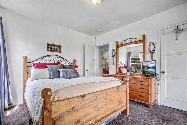 bedroom featuring carpet