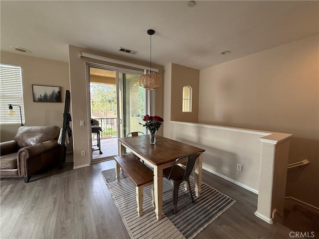 28282 Socorro St Unit 100, Murrieta, CA 92563 - dining space with wood finished floors and baseboards