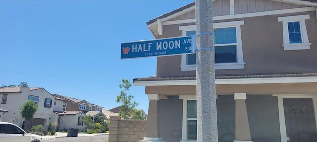 833 Half Moon Ave, Redlands, CA 92374 - exterior view of a residential view, stucco siding, and board and batten siding