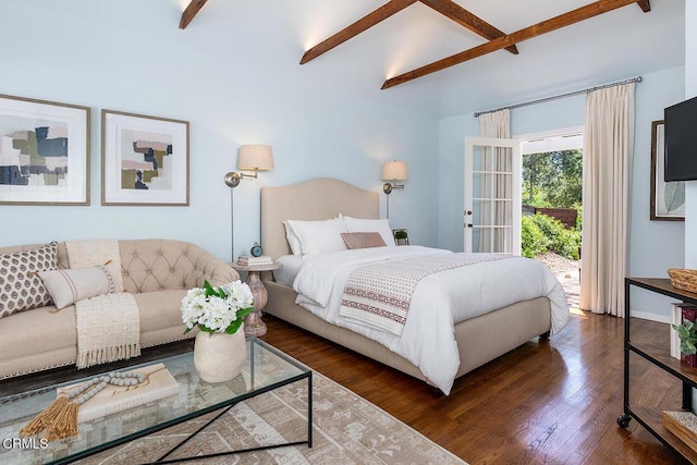 741 Burleigh Dr, Pasadena, CA 91105 - bedroom featuring wood finished floors and access to exterior