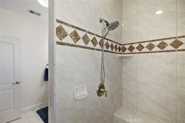 38792 Comanche Point Rd, Arvin, CA 93203 - bathroom with tiled shower and tile patterned floors