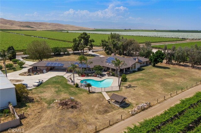 38792 Comanche Point Rd, Arvin, CA 93203 - aerial view of sparsely populated area featuring abundant farmland and a pool area