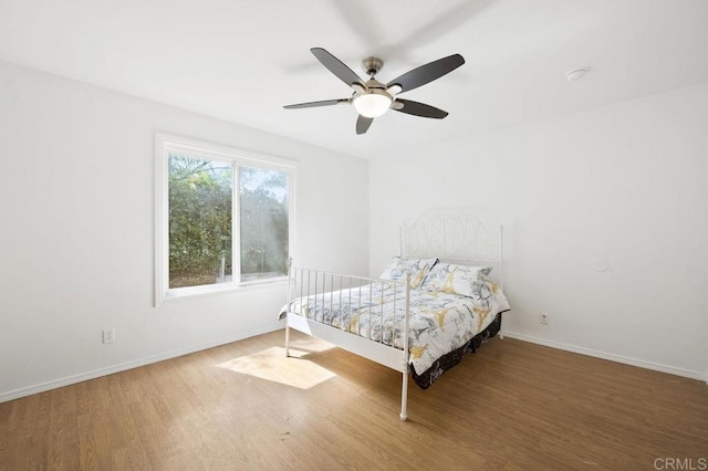 2348 Watson Way, Vista, CA 92081 - bedroom featuring wood finished floors, baseboards, and a ceiling fan