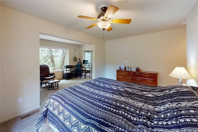 10647 Forbestown Rd, Challenge, CA 95925 - carpeted bedroom with a ceiling fan and baseboards