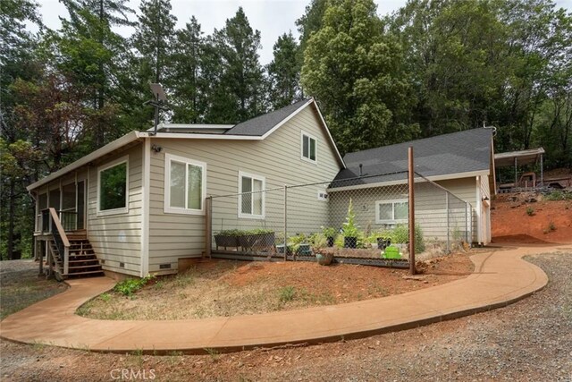 10647 Forbestown Rd, Challenge, CA 95925 - view of front of house featuring stairway and a sunroom