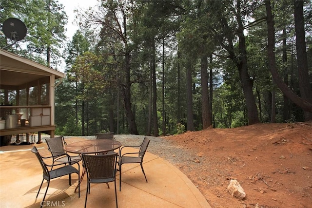 10647 Forbestown Rd, Challenge, CA 95925 - view of patio featuring outdoor dining space and a sunroom