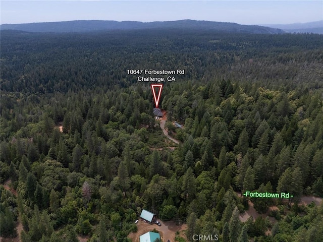 10647 Forbestown Rd, Challenge, CA 95925 - aerial view of a heavily wooded area and a mountain backdrop